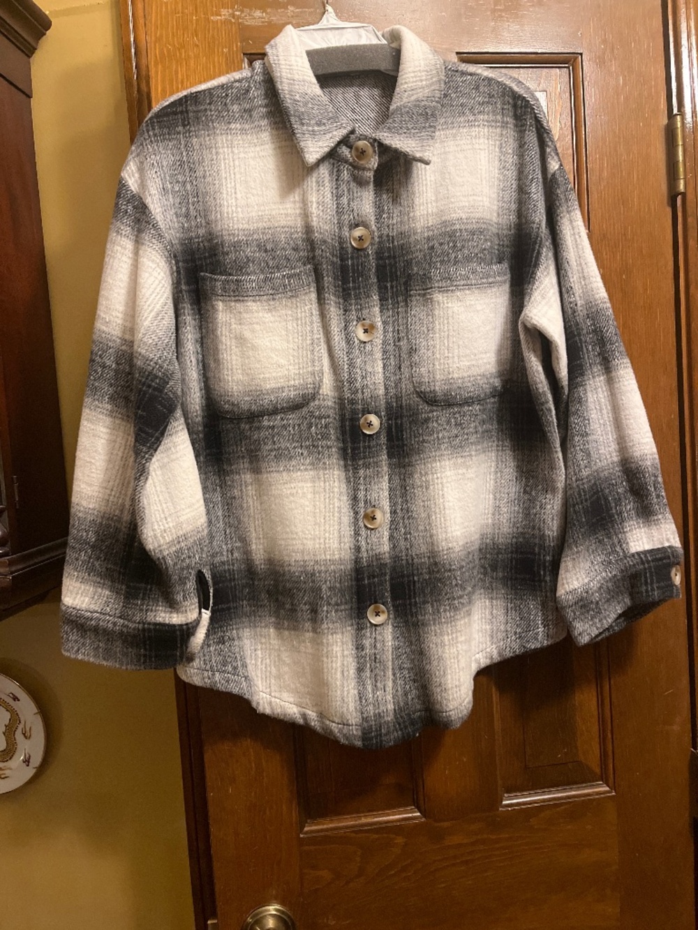 Like New Black, Gray and Cream Shackleton By Moodie.  Boutique.  Sz. M.